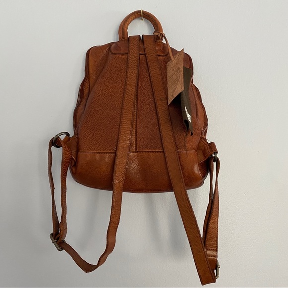 Anthropologie Vilenca Holland Cognac Leather Backpack - Picture 3 of 7